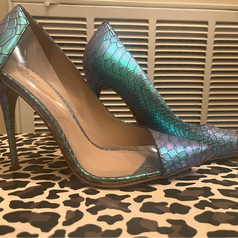 Iridescent Stiletto Pumps by Aldo